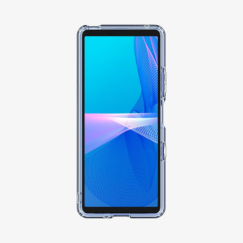 ACS03130 - Sony Xperia 10 III Case Ultra Hybrid in crystal clear showing the back